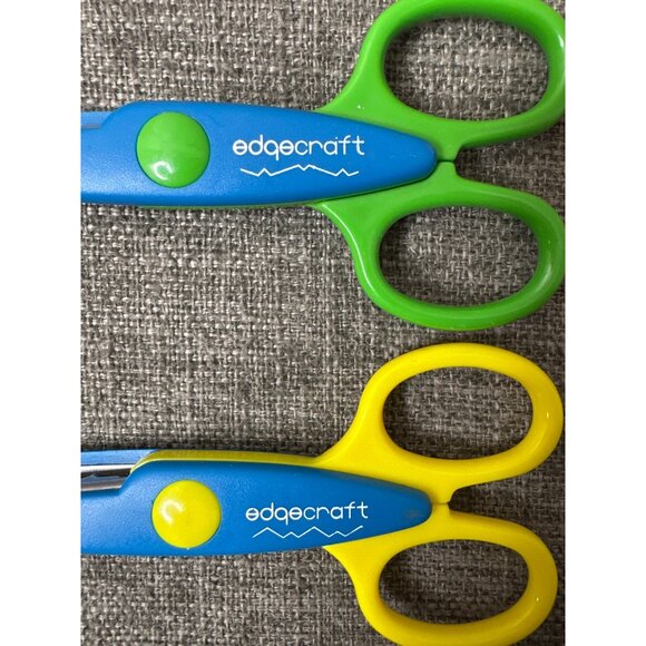 Edgecraft Multi Pattern Craft Scissors Set Of 8 Scrapbook Classroom DIY Projects - Picture 6 of 12